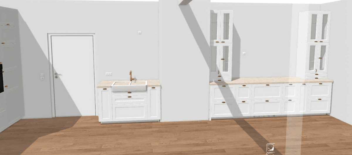 Q Villa Monti Küche 3D
